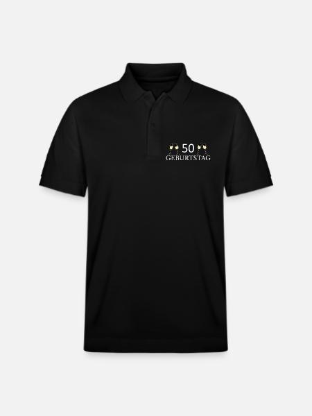 50th birthday 50 years - Stanley/Stella Unisex Organic Polo Shirt PREPSTER - black