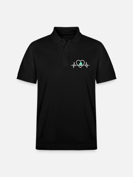 Cœur Voile – Passion Bateau - Stanley/Stella Unisex Organic Polo Shirt PREPSTER - black