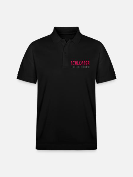 Schlosser Handwerker Design - Stanley/Stella Unisex Bio-Poloshirt PREPSTER - Schwarz