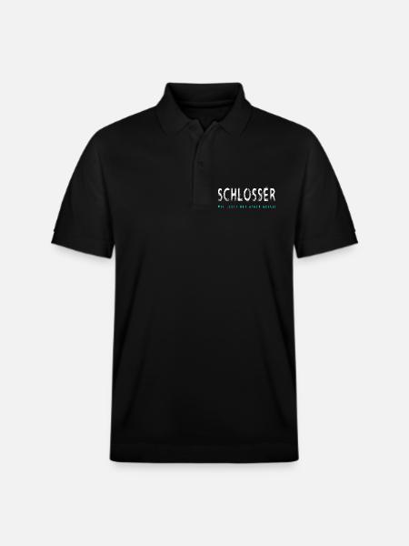 Schlosser Handwerker Design - Stanley/Stella Unisex Bio-Poloshirt PREPSTER - Schwarz