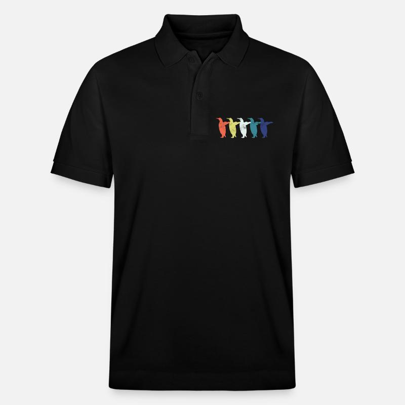 Pinguin Pinguine - Stanley/Stella Unisex Bio-Poloshirt PREPSTER - Schwarz