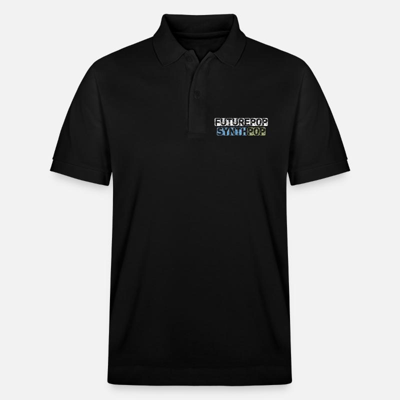 Futurepop Synthpop - Stanley/Stella Unisex Organic Polo Shirt PREPSTER - black