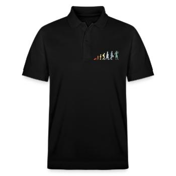 Evolution Cream Lovers - Stanley/Stella Unisex Organic Polo Shirt PREPSTER - black - Front - Roxy (174cm) & Andy (188cm)