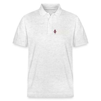 Style de vie féminin élégant, doux - Polo PREPSTER bio Stanley/Stella Unisexe - blanc chiné - Devant - Roxy (174cm) & Andy (188cm)