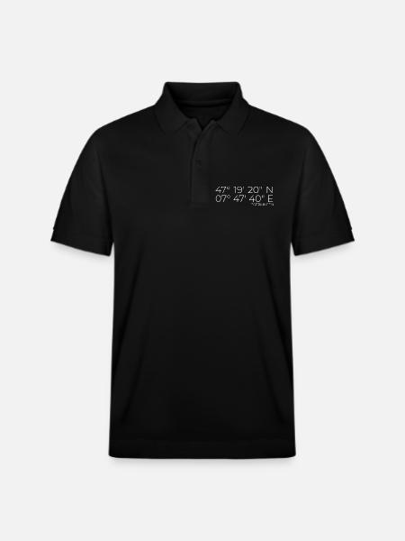 Coordinates Egerkingen, Switzerland - Stanley/Stella Unisex Organic Polo Shirt PREPSTER - black