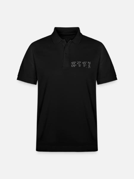 coordinates Milano, Italy - Stanley/Stella Unisex Organic Polo Shirt PREPSTER - black