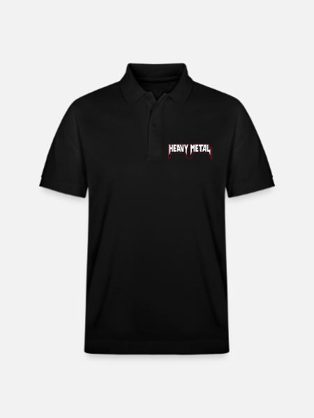 Heavy Metal 3D-Logo - Stanley/Stella Unisex Bio-Poloshirt PREPSTER - Schwarz