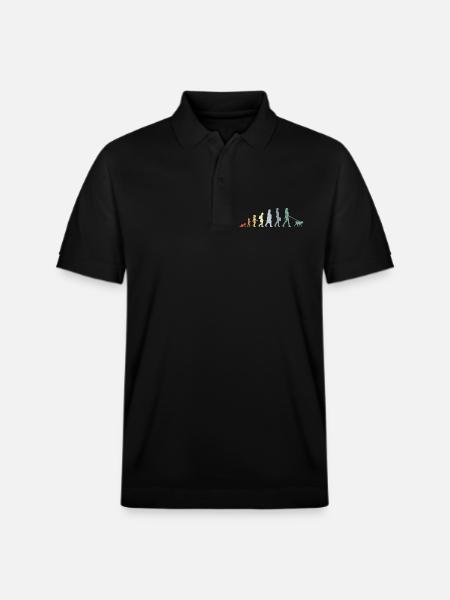 Dog owner Evolution - Stanley/Stella Unisex Organic Polo Shirt PREPSTER - black