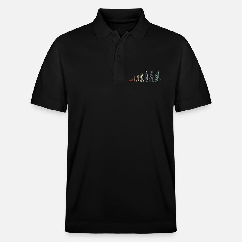 Évolution du hockey sur glace - Polo PREPSTER bio Stanley/Stella Unisexe - noir