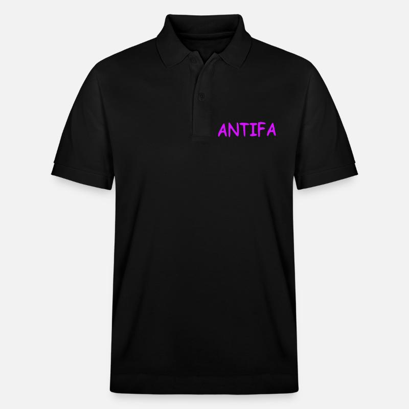 Antifa - lilac - Stanley/Stella Unisex Bio-Poloshirt PREPSTER - Schwarz