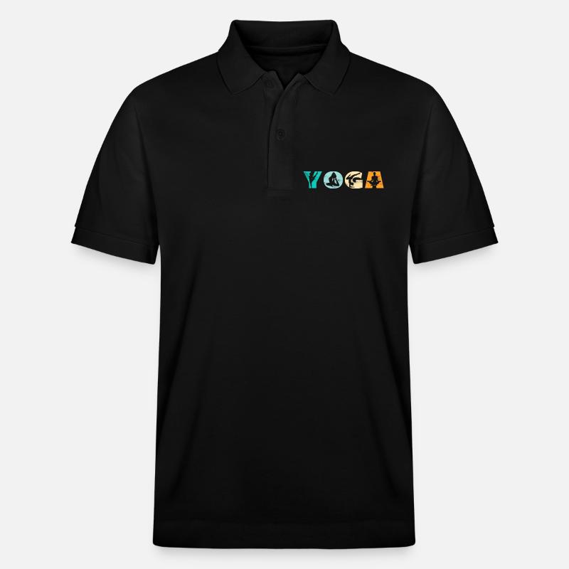 Yoga - Stanley/Stella Unisex Bio-Poloshirt PREPSTER - Schwarz