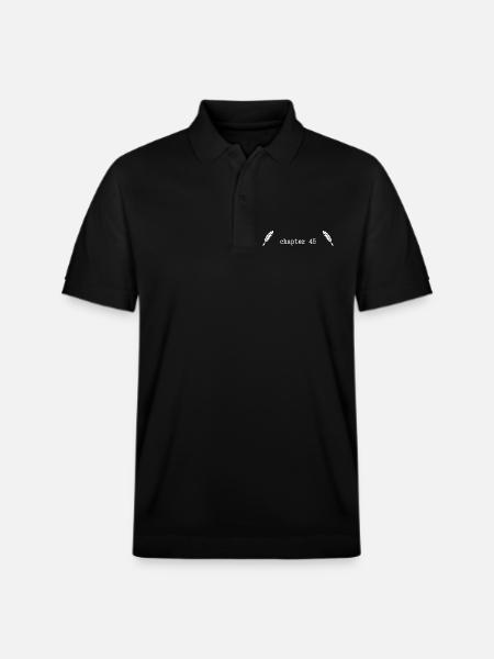 Chapter 45 Birthday - Stanley/Stella Unisex Organic Polo Shirt PREPSTER - black