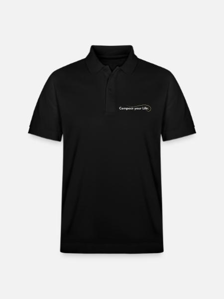 Compose Your Life – Lebenseinstellung für Macher - Stanley/Stella Unisex Bio-Poloshirt PREPSTER - Schwarz