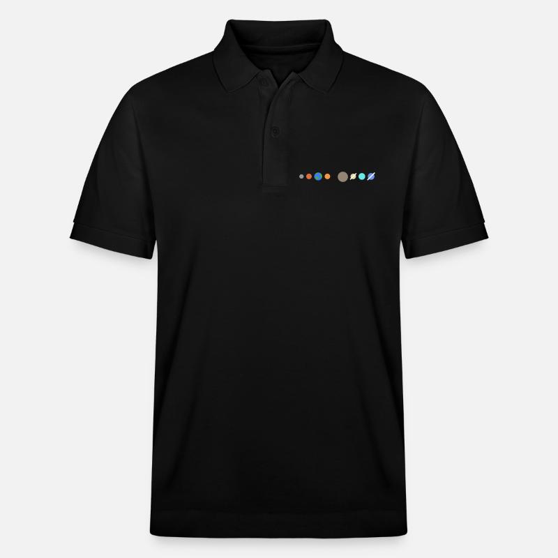 Solar system planets - Stanley/Stella Unisex Organic Polo Shirt PREPSTER - black