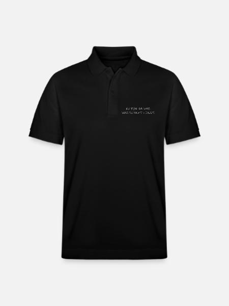 Ich fühl da was - Stanley/Stella Unisex Bio-Poloshirt PREPSTER - Schwarz