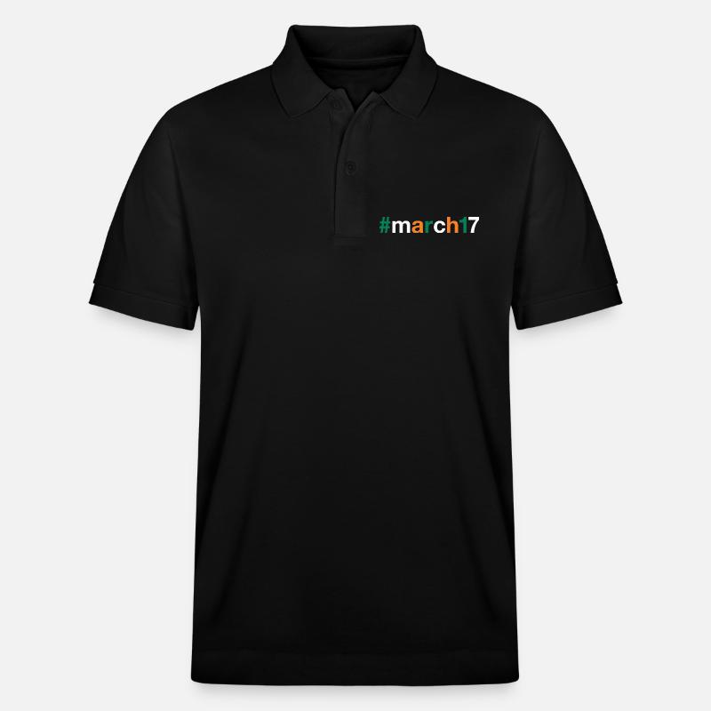 March 17 St Patricks day - Stanley/Stella Unisex Bio-Poloshirt PREPSTER - Schwarz