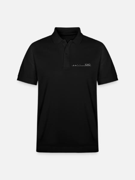 The Beat of 1989 - Stanley/Stella Unisex Organic Polo Shirt PREPSTER - black