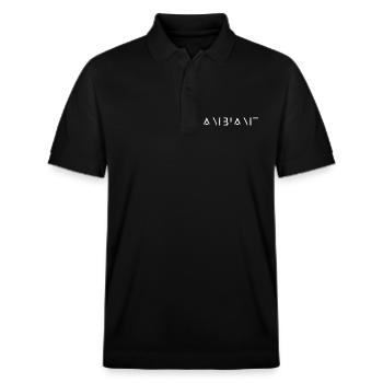 Ambient Musik Kultur Entspannende Musik - Stanley/Stella Unisex Bio-Poloshirt PREPSTER - Schwarz - Vorne - Roxy (174cm) & Andy (188cm)