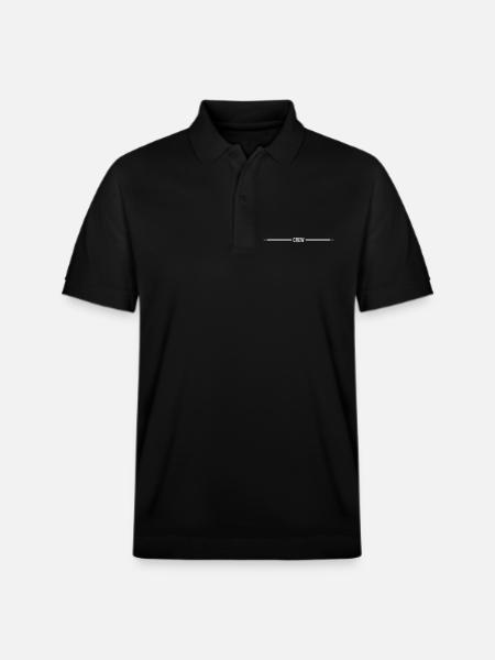 crew_strich_linie- - Stanley/Stella Unisex Bio-Poloshirt PREPSTER - Schwarz