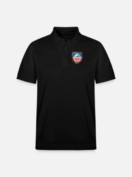 St. Moritz Switzerland - Stanley/Stella Unisex Organic Polo Shirt PREPSTER - black