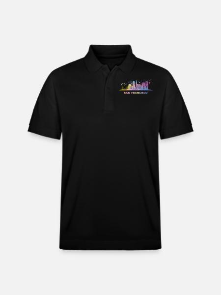 De Horizon van San Franciscanen San Francisco - Stanley/Stella uniseks bio poloshirt PREPSTER - zwart
