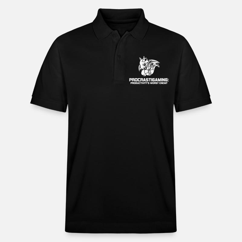 Gamer Procrastigaming Gaming - Polo PREPSTER bio Stanley/Stella Unisexe - noir