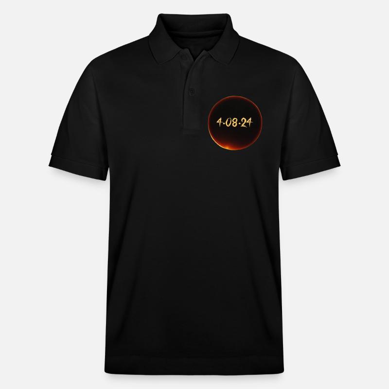 Eclipse de Soleil 2024 - Polo PREPSTER bio Stanley/Stella Unisexe - noir