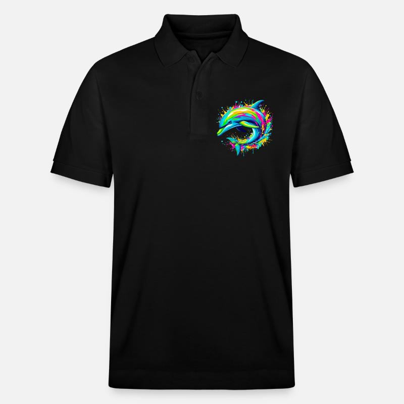 Delfin - Stanley/Stella Unisex Bio-Poloshirt PREPSTER - Schwarz