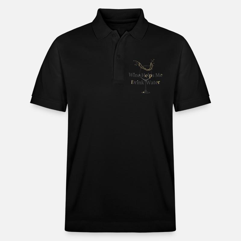 Logique vin-eau - Polo PREPSTER bio Stanley/Stella Unisexe - noir