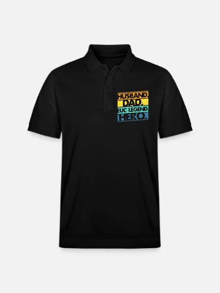 Monowheel Monocyclist - Stanley/Stella Unisex Organic Polo Shirt PREPSTER - black
