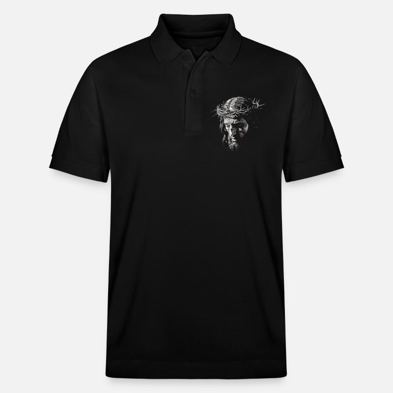 Jezus - Stanley/Stella Unisex Bio-Poloshirt PREPSTER - Schwarz