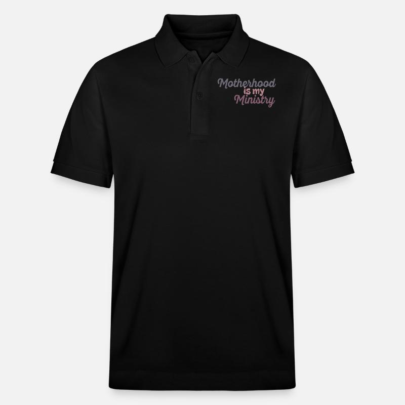 La maternité est mon ministère - Polo PREPSTER bio Stanley/Stella Unisexe - noir