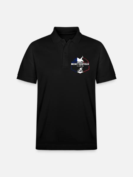 Mont Ventoux - Colour - Stanley/Stella Unisex Organic Polo Shirt PREPSTER - black