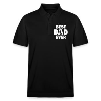 Bester Vater aller Zeiten - Stanley/Stella Unisex Bio-Poloshirt PREPSTER - Schwarz - Vorne - Roxy (174cm) & Andy (188cm)