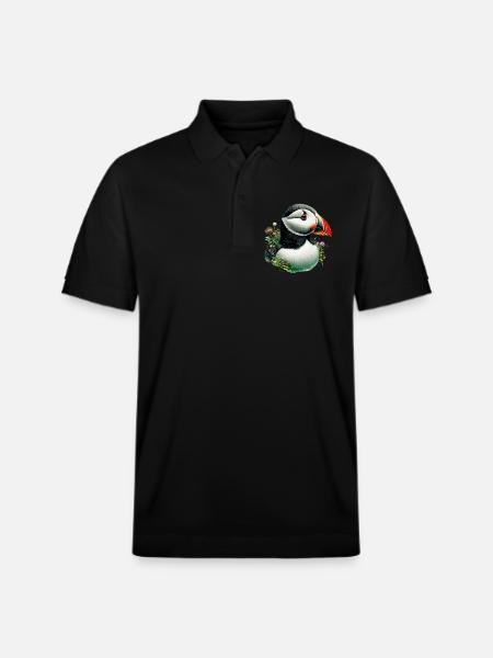 Macareux - Polo PREPSTER bio Stanley/Stella Unisexe - noir
