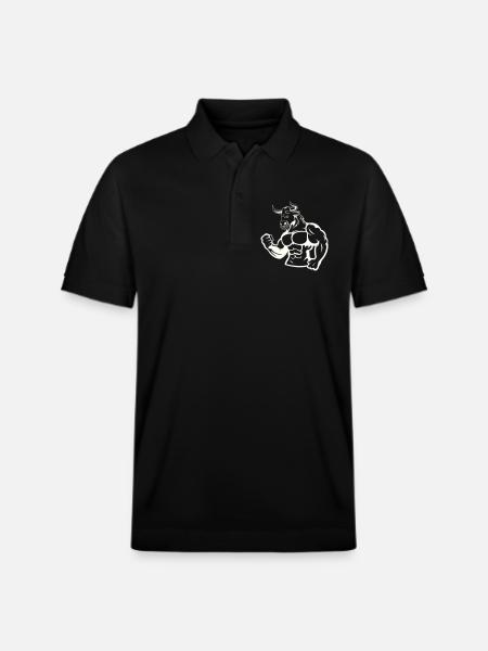 Kraftbulle Muskelheld - Stanley/Stella Unisex Bio-Poloshirt PREPSTER - Schwarz