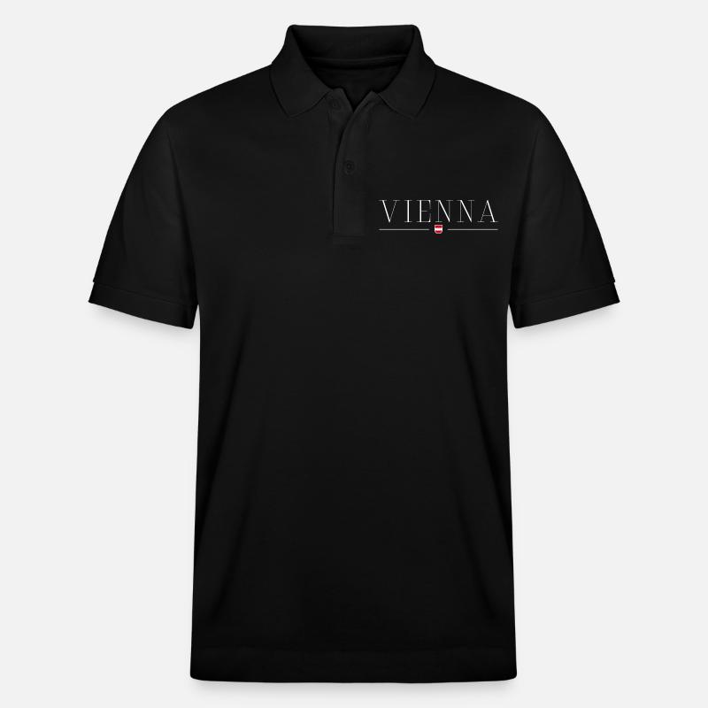 J’adore Vienne - Polo PREPSTER bio Stanley/Stella Unisexe - noir