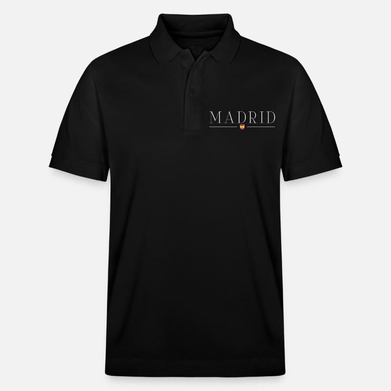 Ich liebe Madrid - Stanley/Stella Unisex Bio-Poloshirt PREPSTER - Schwarz