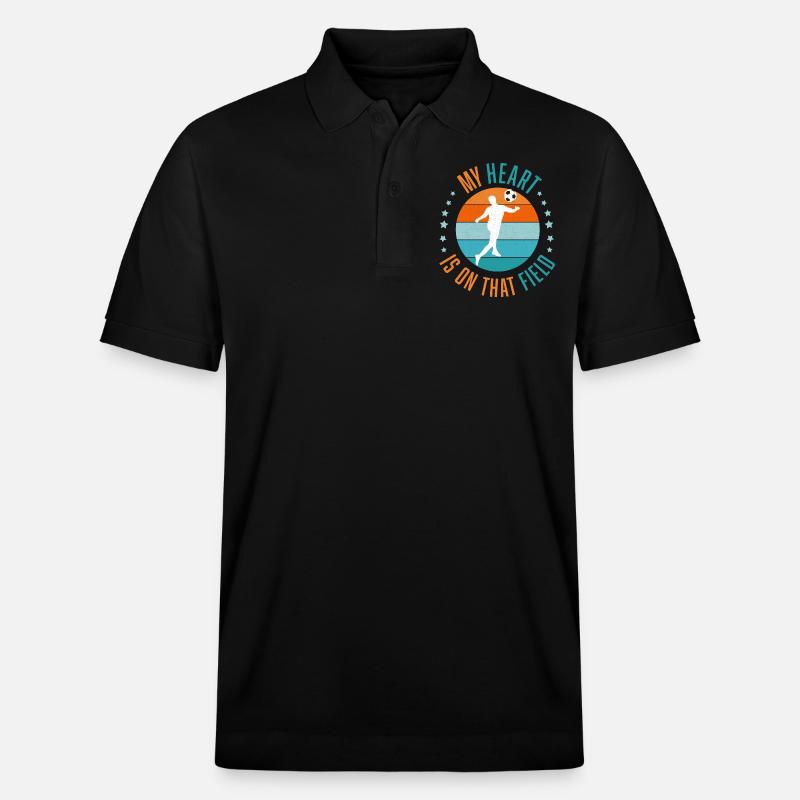 Fußball Leidenschaft - Stanley/Stella Unisex Bio-Poloshirt PREPSTER - Schwarz