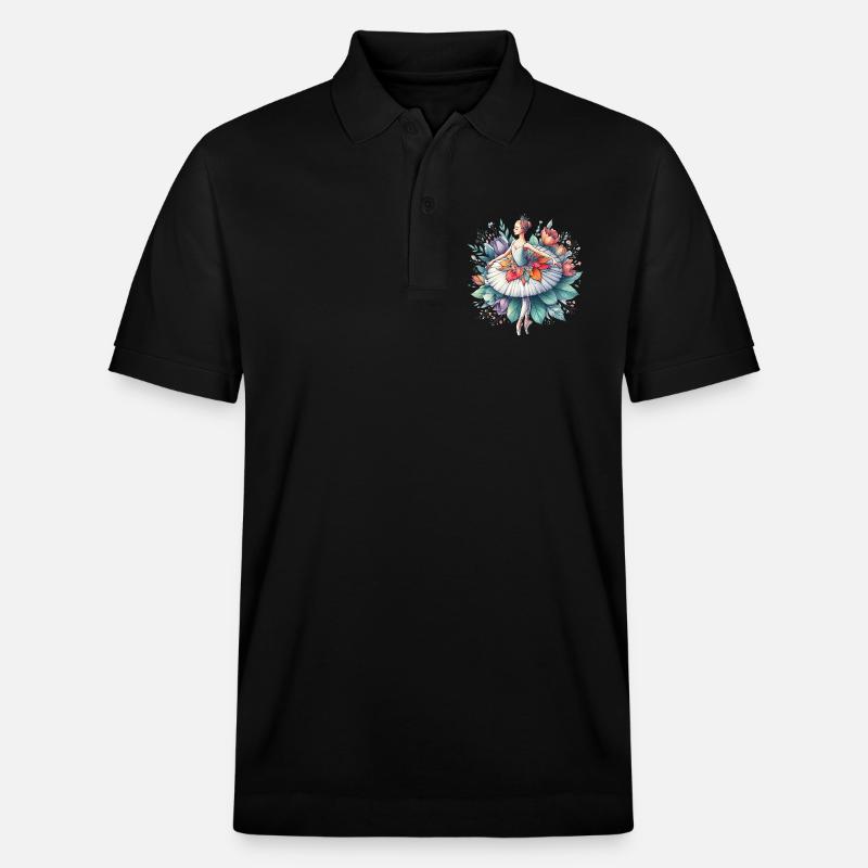 Balletttänzerin mit Tutu - Stanley/Stella Unisex Bio-Poloshirt PREPSTER - Schwarz