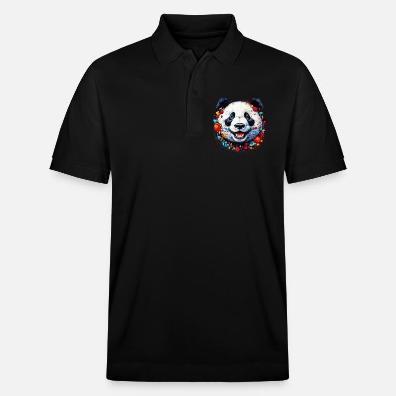 Panda - Polo PREPSTER bio Stanley/Stella Unisexe - noir