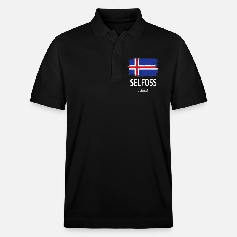 Selfoss - Stanley/Stella Unisex Bio-Poloshirt PREPSTER - Schwarz