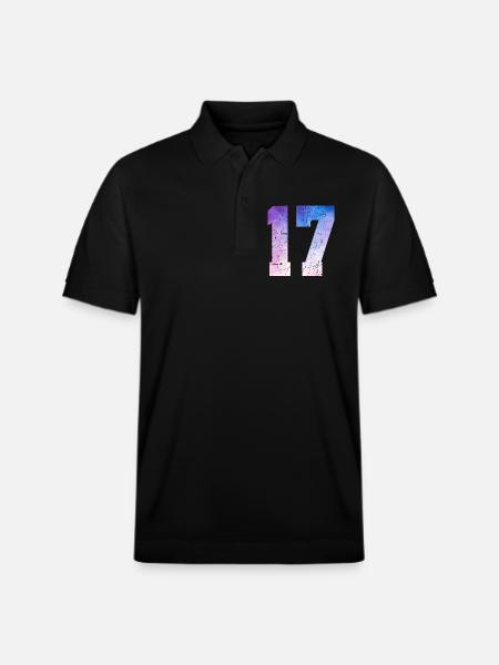 Issue 17 – 17th Anniversary Gift - Stanley/Stella Unisex Organic Polo Shirt PREPSTER - black
