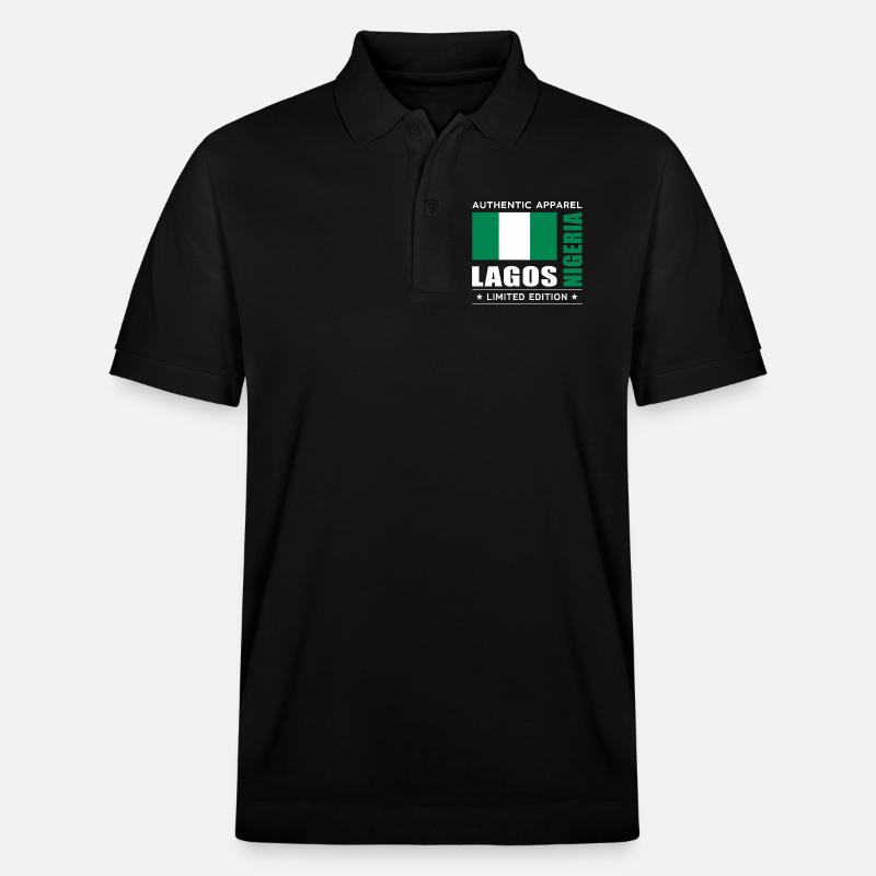 Lagos - Stanley/Stella Unisex Bio-Poloshirt PREPSTER - Schwarz
