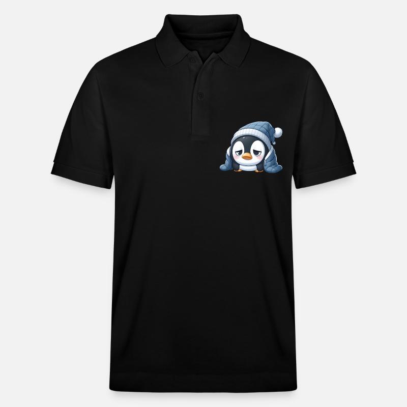 Müder Pinguin - Stanley/Stella Unisex Bio-Poloshirt PREPSTER - Schwarz