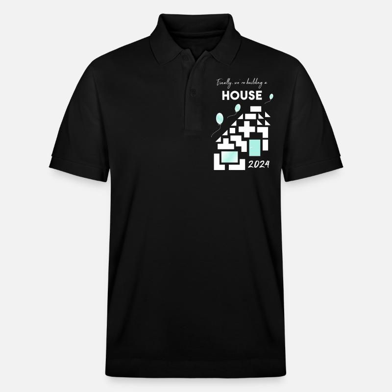 Construire une maison maison - Polo PREPSTER bio Stanley/Stella Unisexe - noir