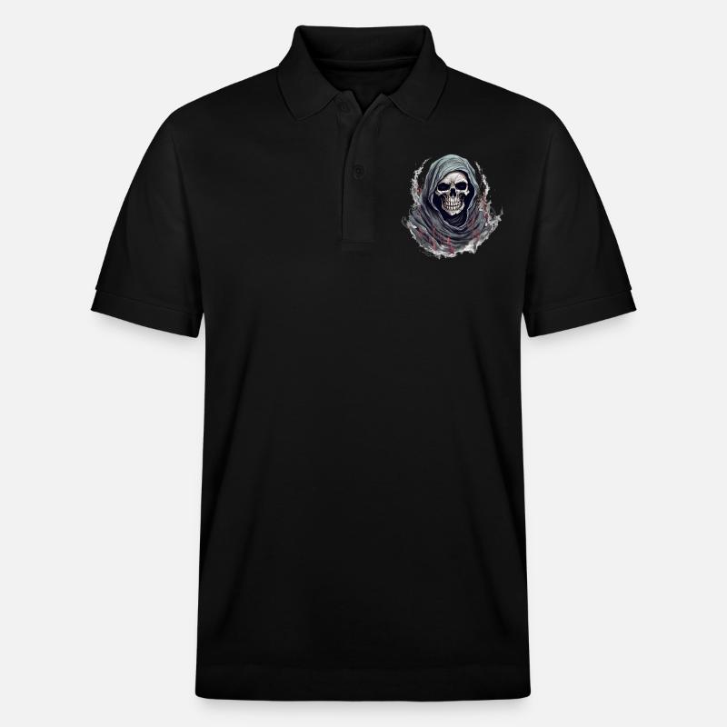 Déguisement de squelette d’Halloween - Polo PREPSTER bio Stanley/Stella Unisexe - noir