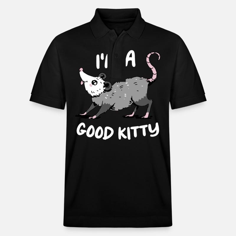 Opossum Possum Animal - Polo PREPSTER bio Stanley/Stella Unisexe - noir