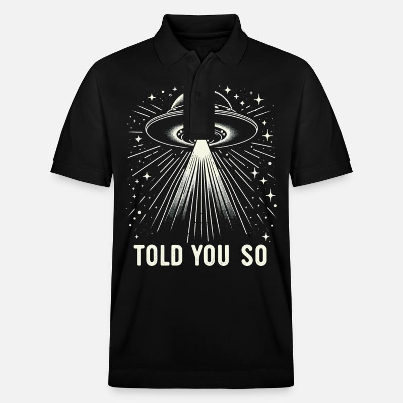 Alien UFO Aliens Außerirdischer - Polo PREPSTER bio Stanley/Stella Unisexe - noir