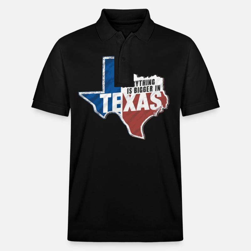 Texas State Texaner Texas - Stanley/Stella Unisex Bio-Poloshirt PREPSTER - Schwarz